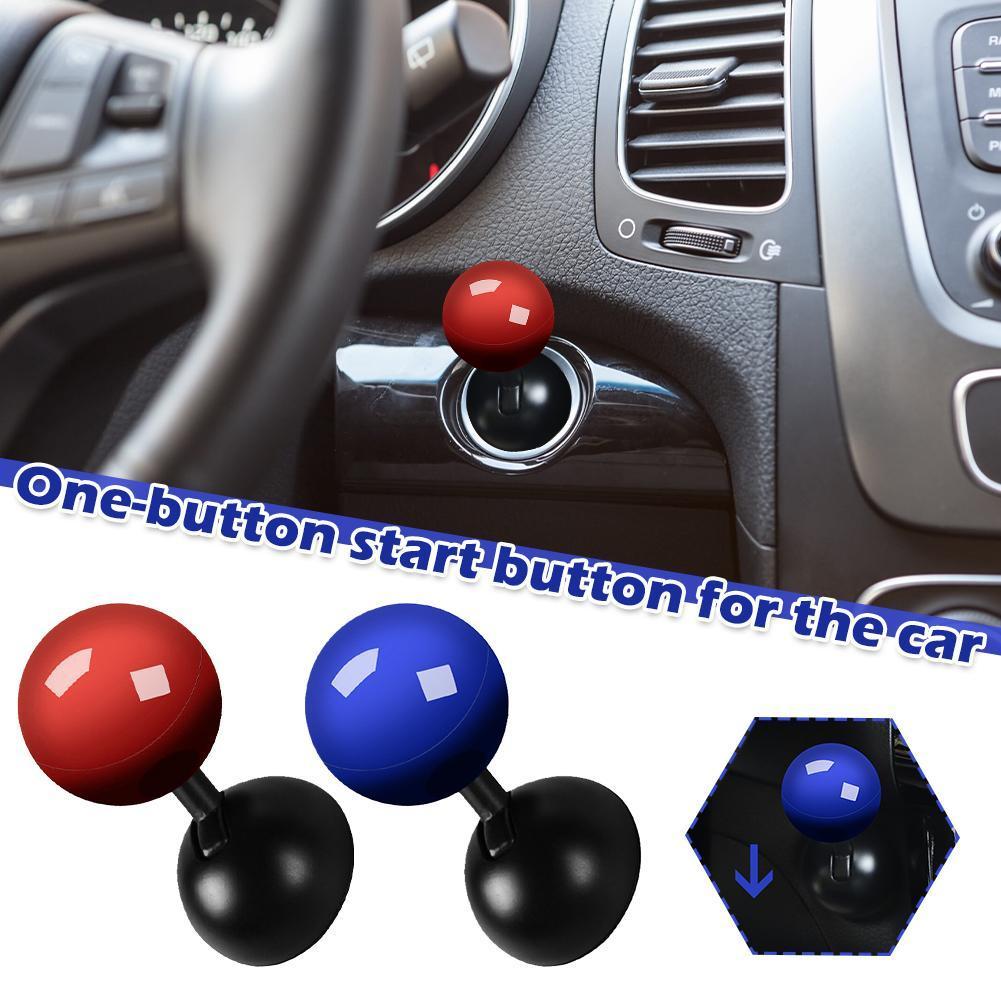 Car One-button Start Lever Ignition Engine Push Button Bar Interior Decoration