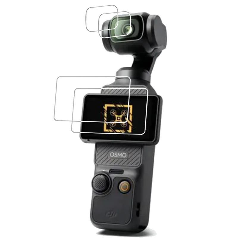 For DJI OSMO Pocket 3 Protector Film Tempered Glass Protector Screen Lens Full Screen Protection Camera Accessories