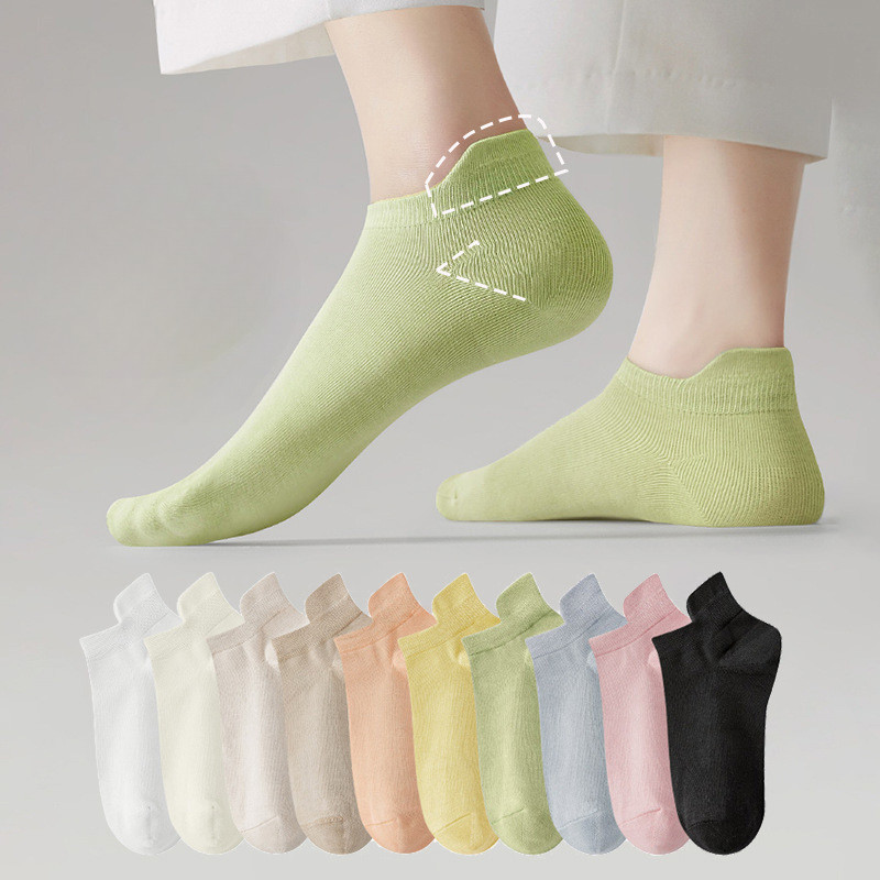 Solid Color Socks Women Socks Casual Breathable High Quality Ankle Sock Summer Low Cut Shallow Invisible Socks