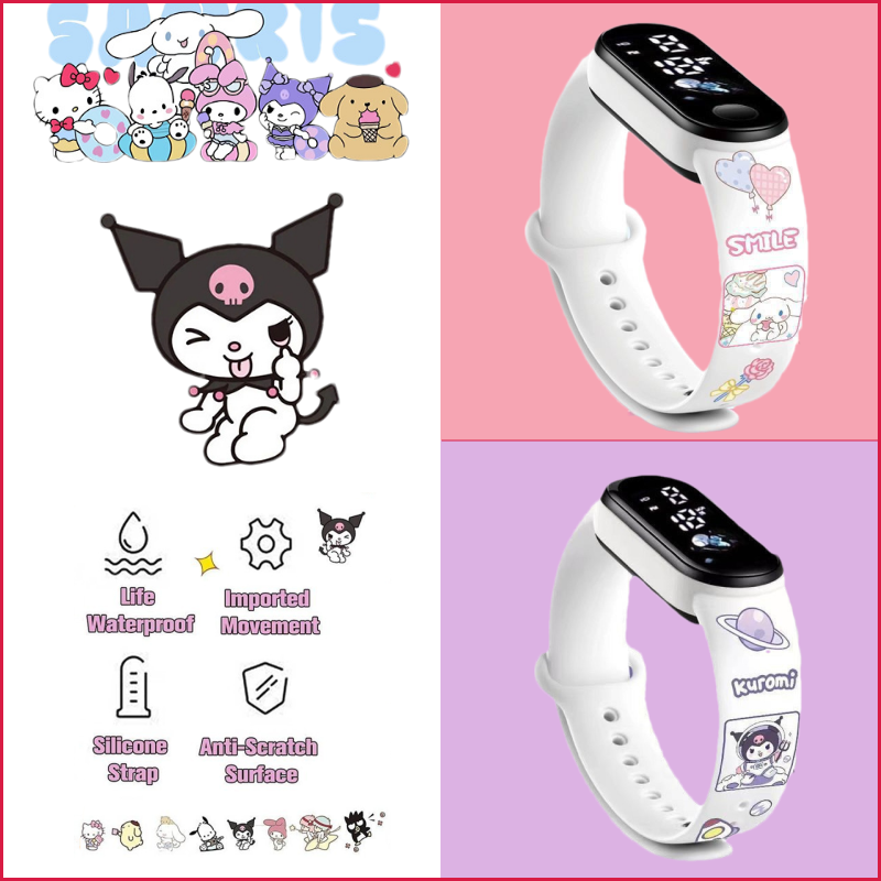 Upgraded Version Pacha Dog Children Student Watch ins Style Sports Waterproof Luminous LED Electronic Watch